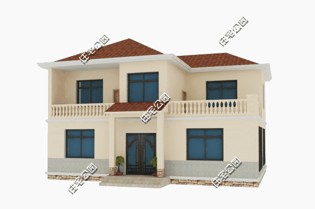 9X12米溫馨2層別墅設(shè)計方案圖，別看戶型小，照樣很大氣！