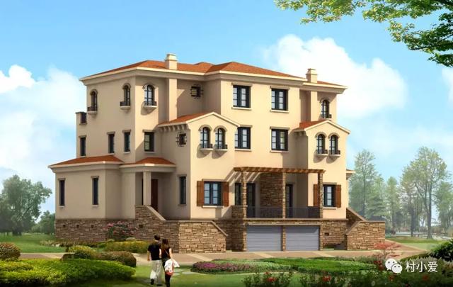 兄弟倆回家鄉(xiāng)自建雙拼別墅，有車庫有庭院，看完不信你不贊