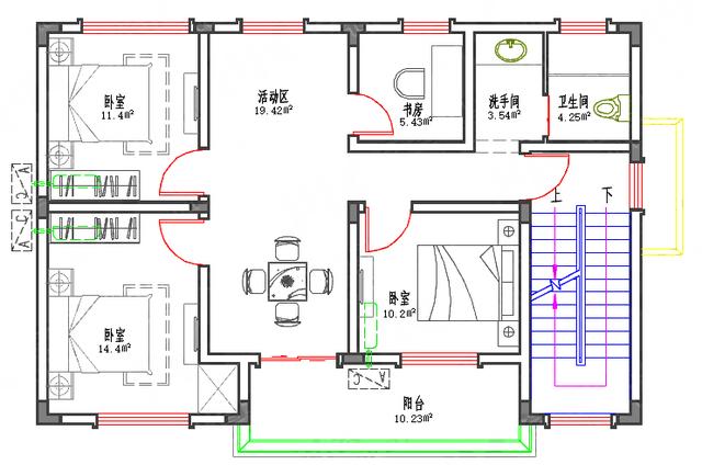 簡(jiǎn)單易施工90㎡平屋頂農(nóng)村二層樓房設(shè)計(jì)，造價(jià)超低