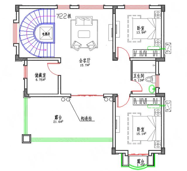 11×11米方正三層自建樓房設(shè)計圖，農(nóng)村還是喜歡方方正正的