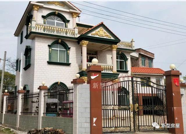 幾棟完工的農(nóng)村房屋實拍照片，一棟賽一棟的漂亮