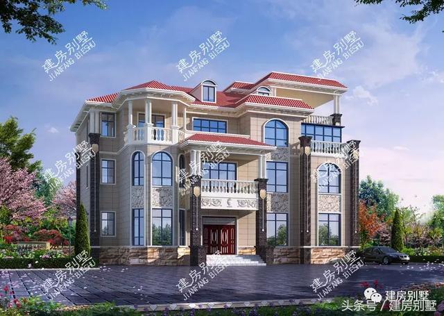 10款比較流行的農(nóng)村住宅效果圖，一二三層都有