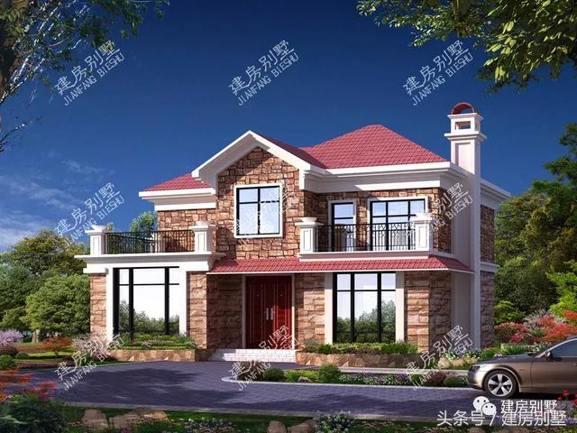 10款比較流行的農(nóng)村住宅效果圖，一二三層都有