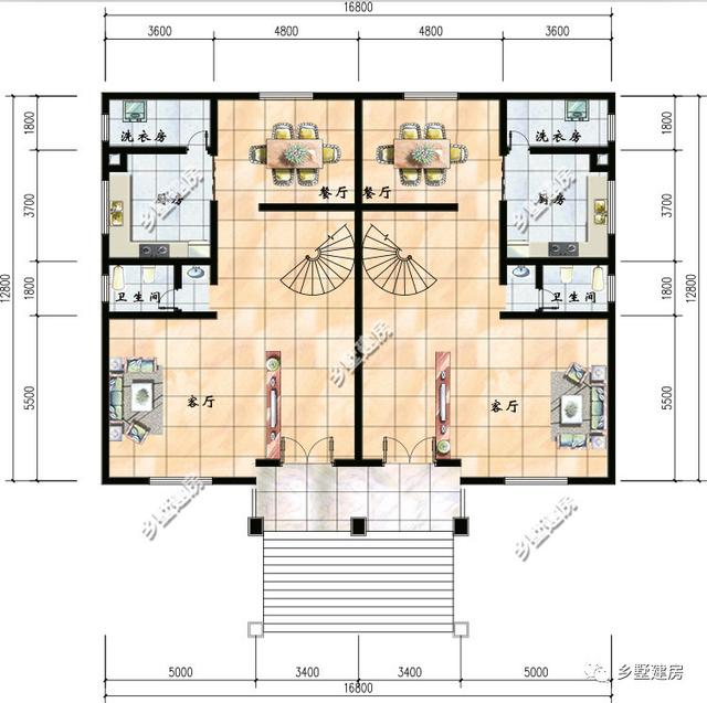 南方農(nóng)村兄弟倆雙拼別墅這樣建，遠(yuǎn)離地面不怕潮，美觀還實(shí)用！
