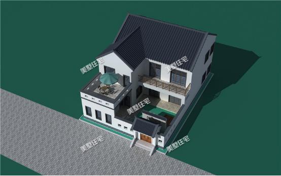 農(nóng)村建別墅怎能沒小院？6款帶小院設(shè)計圖，種菜、養(yǎng)雞都可以