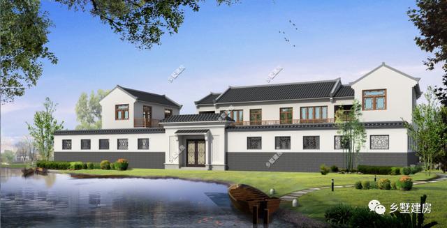 農(nóng)村自建二層四合院別墅，需要多少錢？看完這套圖紙借錢都得建