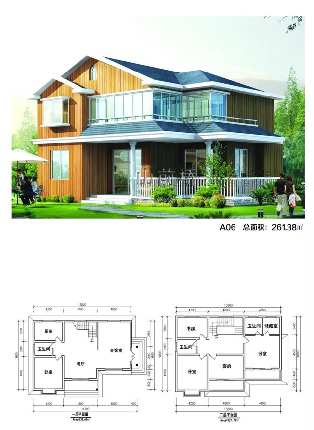 6套輕鋼別墅效果圖及戶型圖，輕鋼別墅優(yōu)點多多