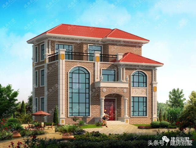 4棟面寬13米的三層樓房圖，隨便選一棟建都讓人羨慕