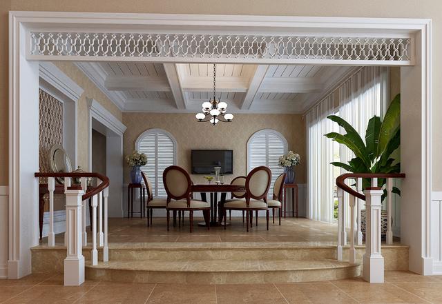 一進屋被旋轉樓梯吸引了，鄭州330平別墅真是太美啦！