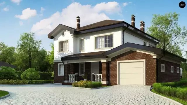 我這兩層帶車庫別墅完工后, 鄰居再也不顯擺他的房子了