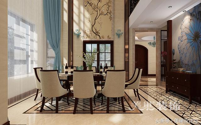 鄭州別墅會所設(shè)計500新中式裝修 一看都是女主人選擇的效果圖！