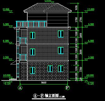 30萬(wàn)建4層單家獨(dú)院式別墅！坡屋面形式鏤空欄桿以及八角窗運(yùn)用！