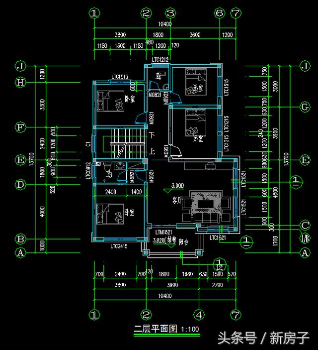 90%人會(huì)喜歡、10.40×13.7米帶閣樓、帶車庫自建別墅