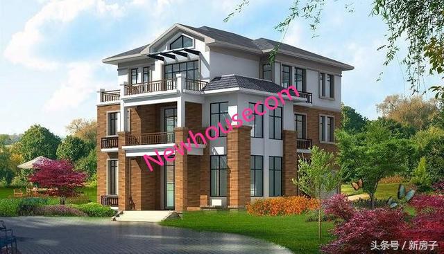 90%人會(huì)喜歡、10.40×13.7米帶閣樓、帶車庫自建別墅