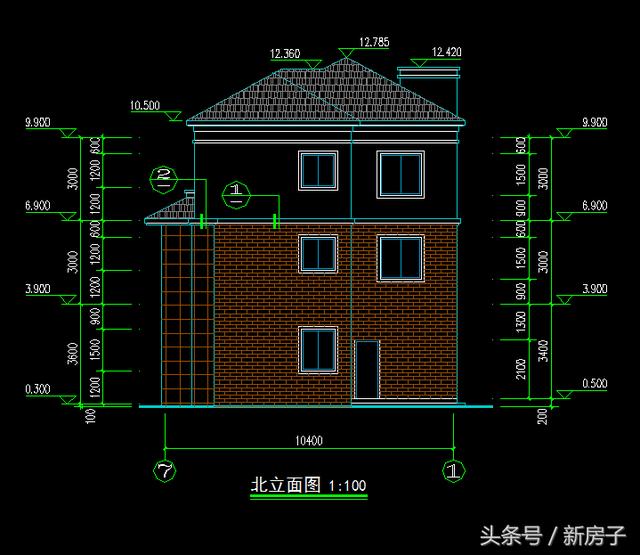 90%人會(huì)喜歡、10.40×13.7米帶閣樓、帶車庫自建別墅