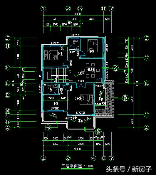 90%人會(huì)喜歡、10.40×13.7米帶閣樓、帶車庫自建別墅