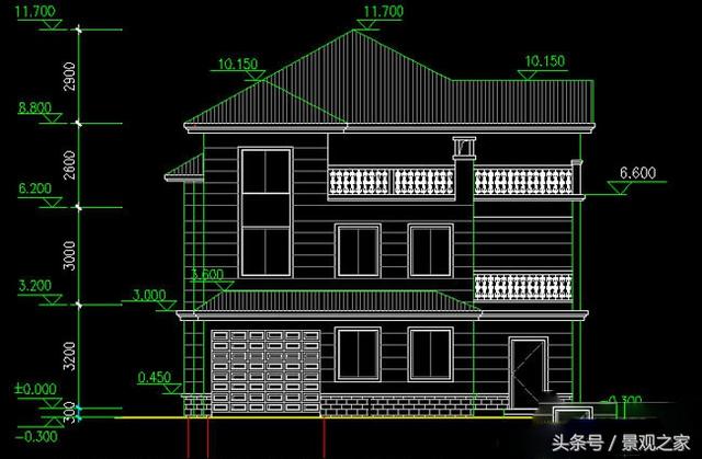 三層自建房設(shè)計(jì)圖紙含效果圖，新農(nóng)村別墅樣式！