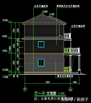 12.44×9.54三層別墅施工圖、效果圖！