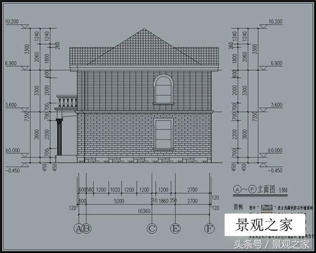 160平農(nóng)村二層別墅設(shè)計施工圖紙（含效果圖）