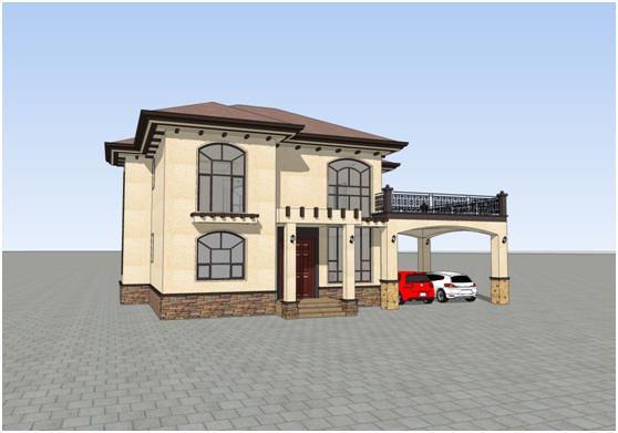 農(nóng)村自建別墅，實(shí)用雙車位雙車位！