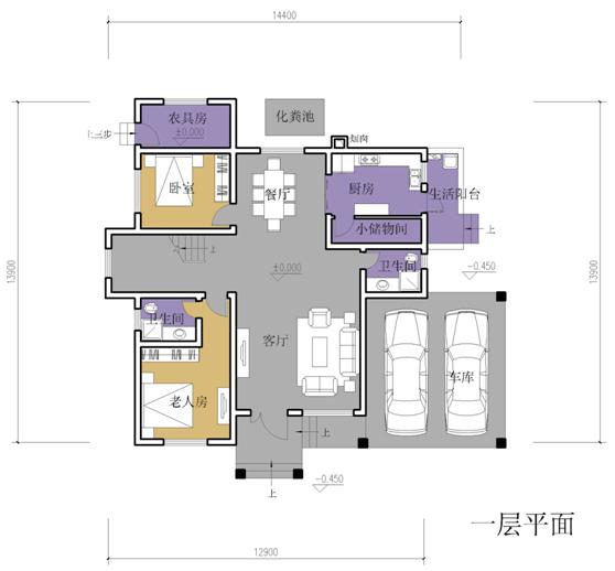 農(nóng)村自建別墅，實(shí)用雙車位雙車位！