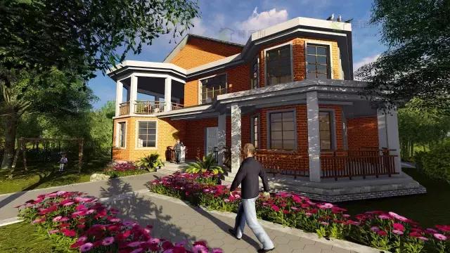 造價(jià)40萬(wàn)，8室4廳高格調(diào)自建別墅圖紙免費(fèi)分享