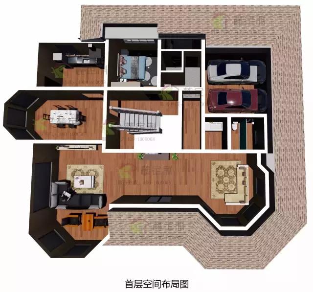 造價(jià)40萬(wàn)，8室4廳高格調(diào)自建別墅圖紙免費(fèi)分享