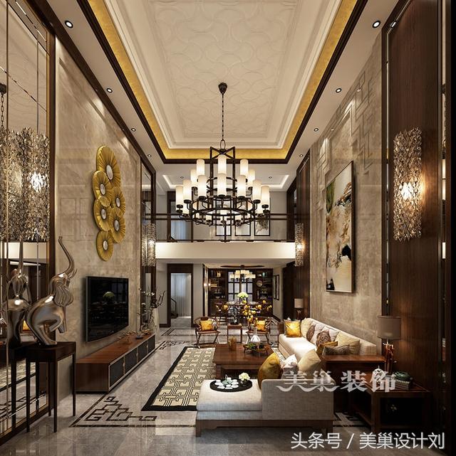 鄭州這些300平別墅大宅的新中式案例 設(shè)計效果不是一般的驚艷！
