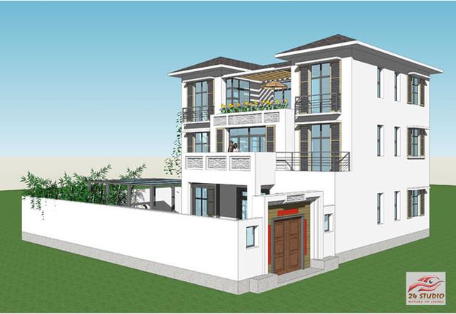 帶花園三層現(xiàn)代風(fēng)格別墅——24建筑設(shè)計案例