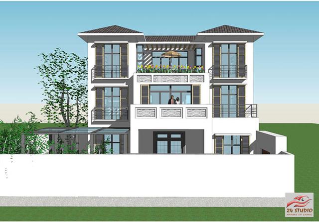 帶花園三層現(xiàn)代風(fēng)格別墅——24建筑設(shè)計案例