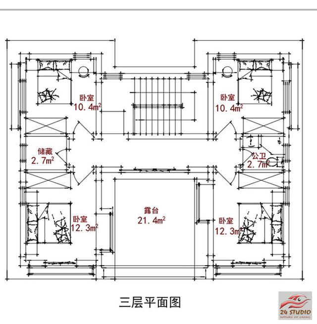 帶花園三層現(xiàn)代風(fēng)格別墅——24建筑設(shè)計案例