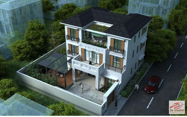 帶花園三層現(xiàn)代風(fēng)格別墅——24建筑設(shè)計案例