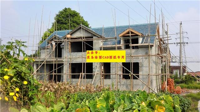 16萬建2層別墅，木結(jié)構(gòu)框架斜頂，冬暖夏涼帶天井及后庭院