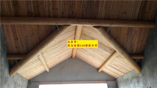 16萬建2層別墅，木結(jié)構(gòu)框架斜頂，冬暖夏涼帶天井及后庭院