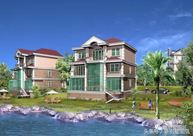 5套農(nóng)村實用小別墅戶型，二三層都有，附各套平面圖