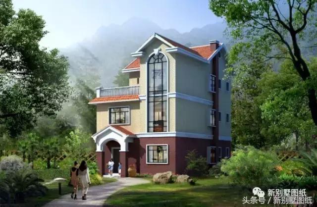 5套農(nóng)村實用小別墅戶型，二三層都有，附各套平面圖