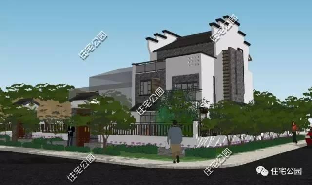 20萬自建3層徽派別墅，帶露臺小院，含平面圖！