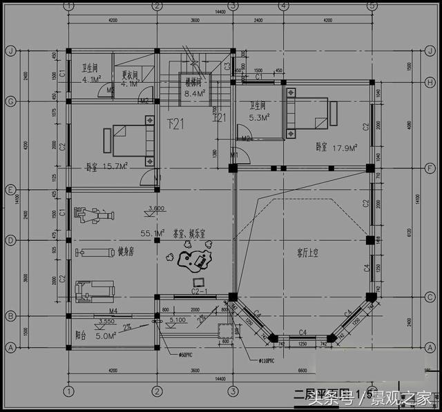 176平方新農(nóng)村別墅設(shè)計(jì)圖，農(nóng)村自建房推薦