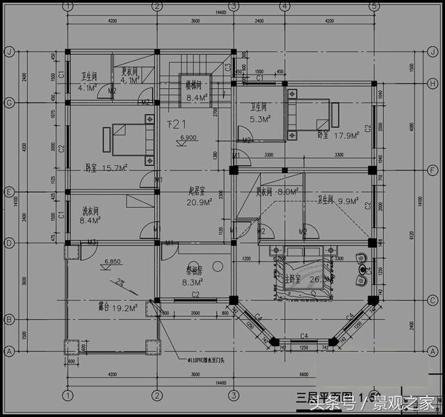 176平方新農(nóng)村別墅設(shè)計(jì)圖，農(nóng)村自建房推薦