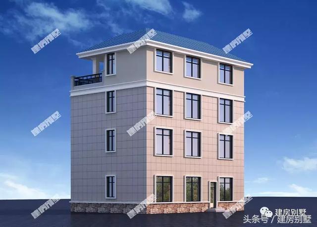 四層帶大露臺的別墅設(shè)計圖，戶型通透，令人羨慕的住宅樓