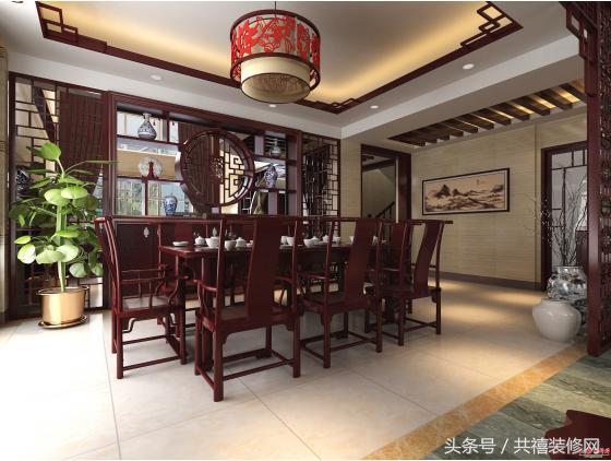 30萬(wàn)打造南寧御龍灣別墅古典中式風(fēng)格裝修效果圖