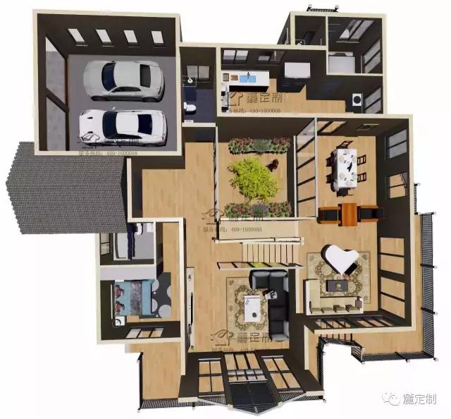 自建338平米現(xiàn)代風(fēng)格經(jīng)典鄉(xiāng)村別墅全套圖紙