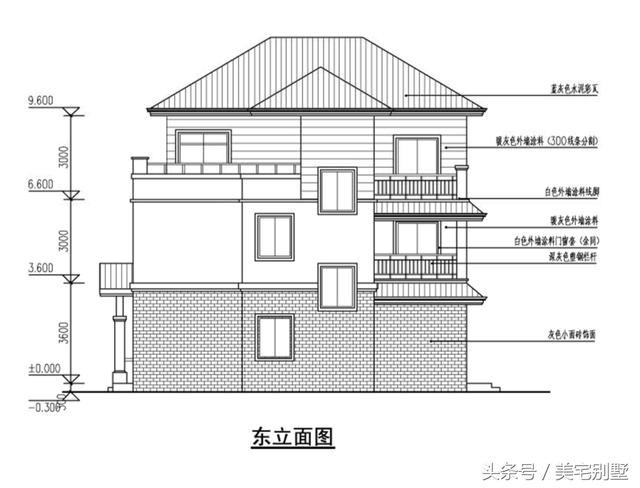 11X12 實用型小別墅，布局合理，5個臥室，雙露臺