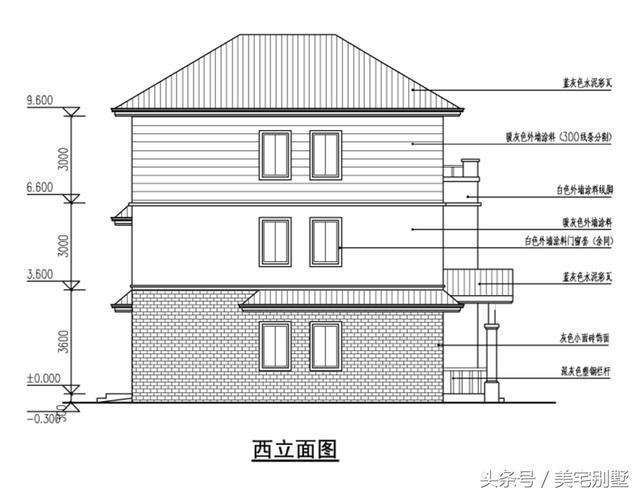 11X12 實用型小別墅，布局合理，5個臥室，雙露臺