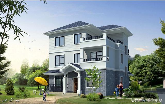 11X12 實用型小別墅，布局合理，5個臥室，雙露臺