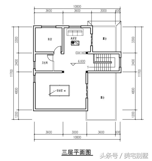 11X12 實用型小別墅，布局合理，5個臥室，雙露臺