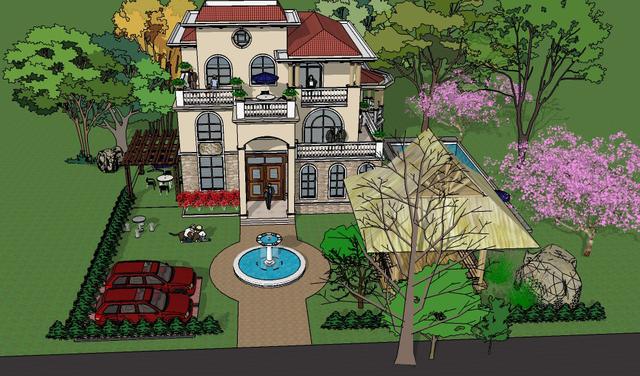 易蓋房圖紙：12X11米農(nóng)村別墅，挑空客廳+旋轉(zhuǎn)樓梯，戶型棒