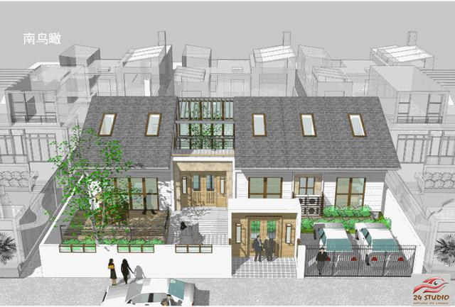 內有天井上有天窗的二層別墅——24建筑設計案例