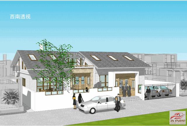 內有天井上有天窗的二層別墅——24建筑設計案例