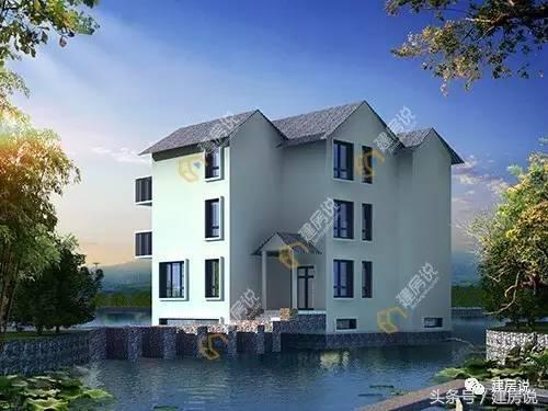 這是一款帶地下室輕鋼結(jié)構(gòu)戶型，建造在水上的度假農(nóng)村別墅